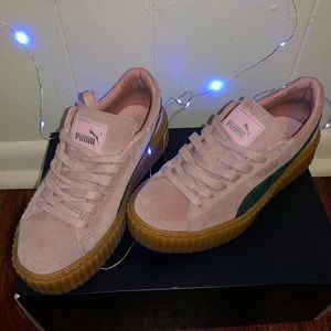 Rihanna’s Fenty x Puma suede shoes female.